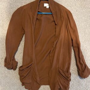 Forever 21 Brown Open Front Blazer